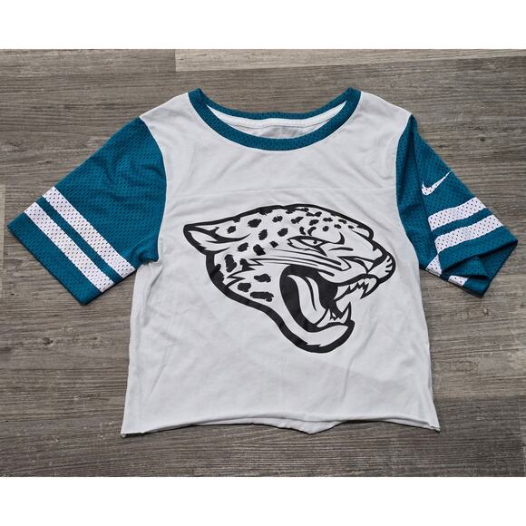 NFL Team Apparel Jacksonville Jaguars Big Logo Short Sleeve Crew Neck Shirt T - Picture 7 of 7